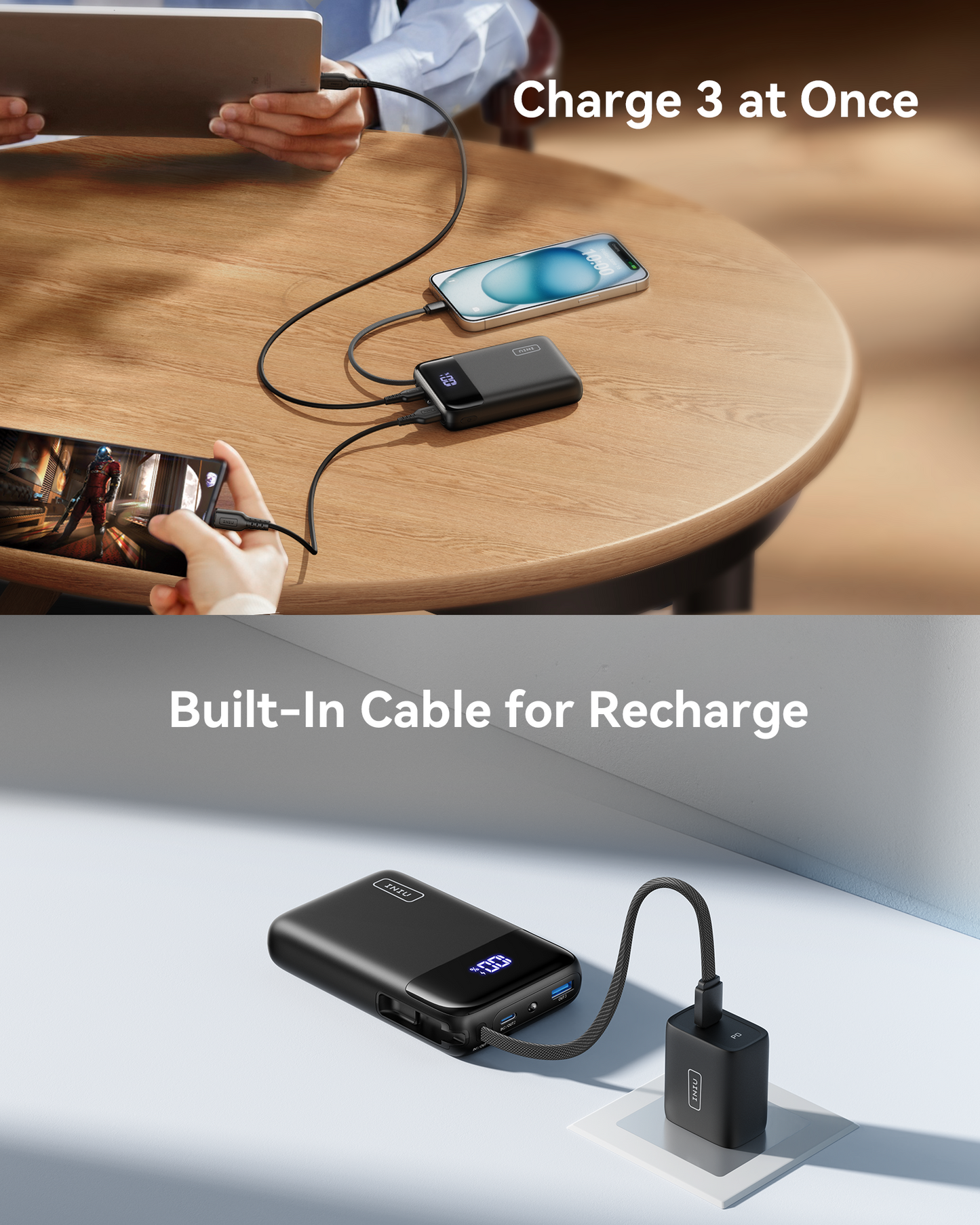 INIU Noś P51L-E2 Power Bank 45W 20000mAh