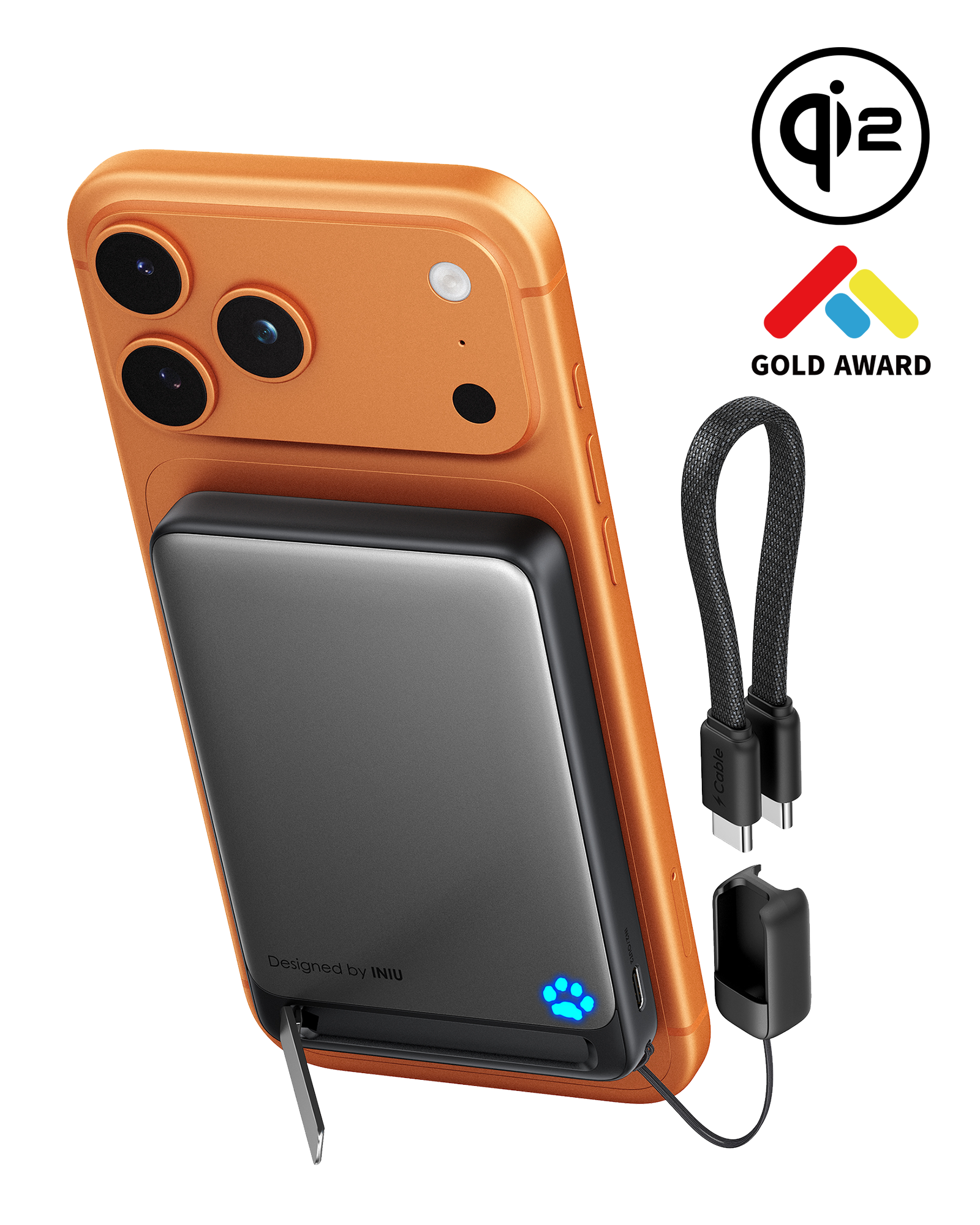 INIU SnapGo P73-E1 Wireless Power Bank Qi2 15W 10000mAh
