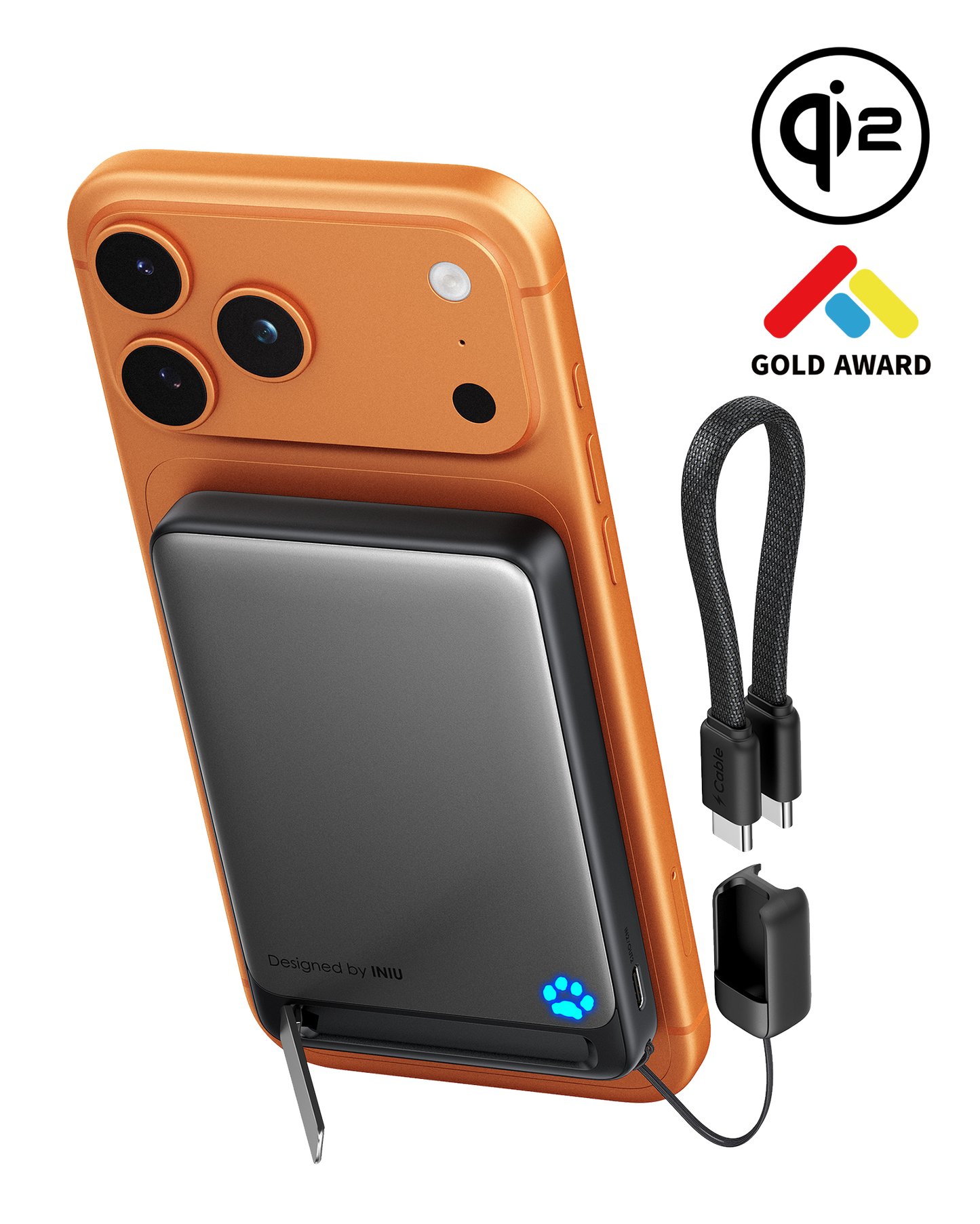 INIU SnapGo P73-E1 Wireless Power Bank Qi2 15W 10000mAh