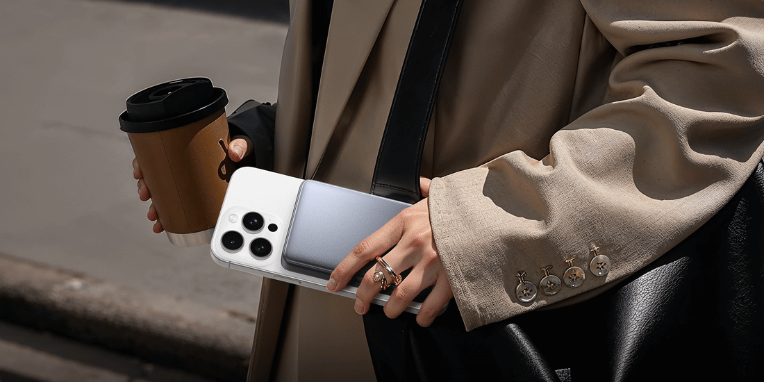 charging my phone wirelessly while walking