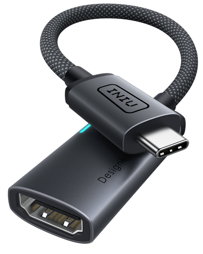 INIU C60 USB-C to HDMI Adapter 4K 60Hz for iPhone & MacBook
