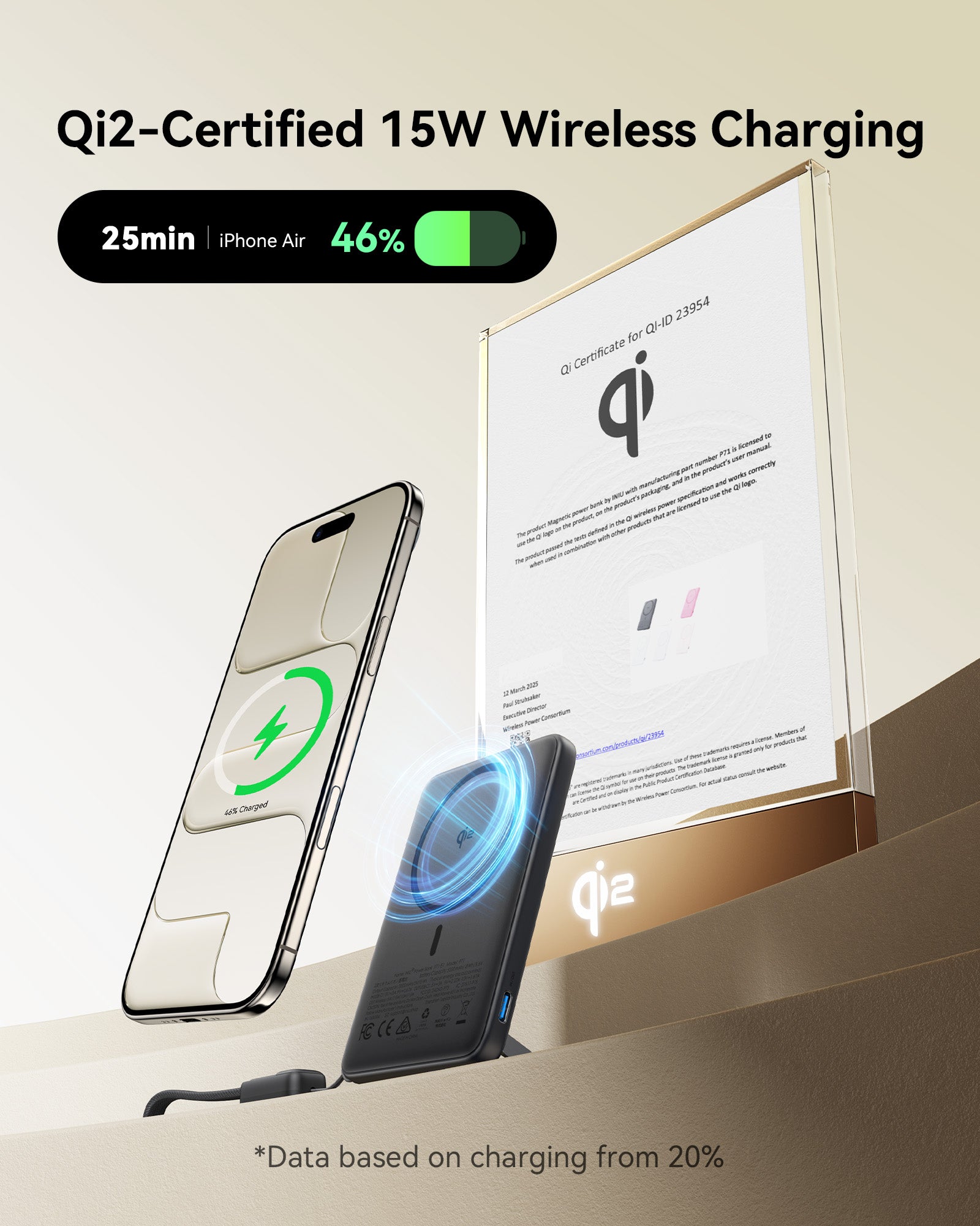 INIU SnapGo P71 Power Bank Magsafe Qi2 15W Slimmest 5,000mAh