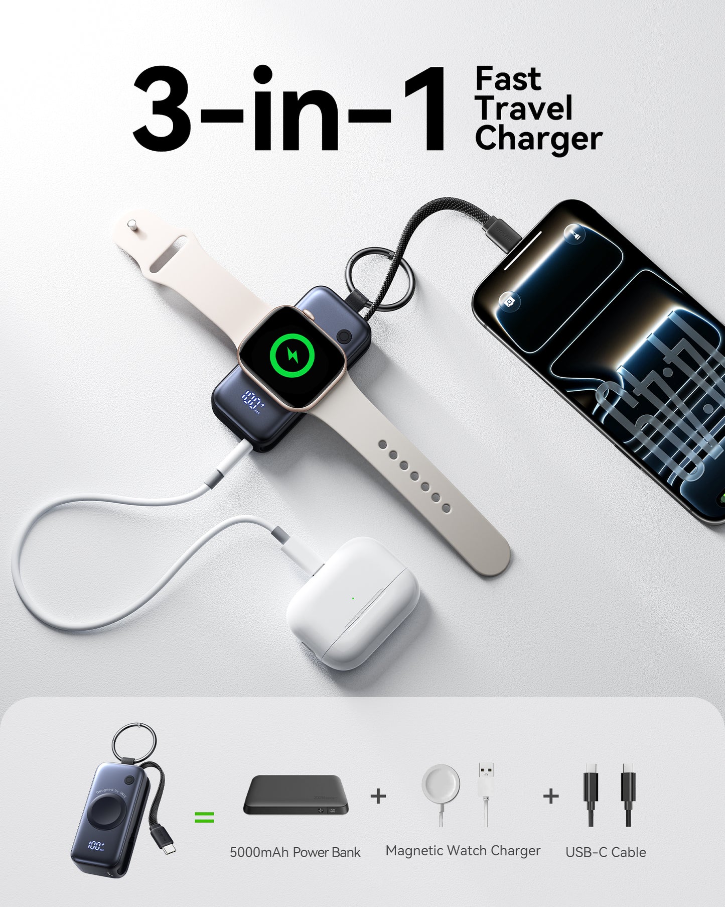 INIU Powerbank SnapGo P81-E1 do iWatcha 5W 5000mAh