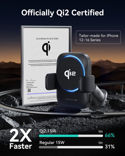 INIU SnapGo V11-E1 Qi2 15W Magnetic Wireless Car Charger
