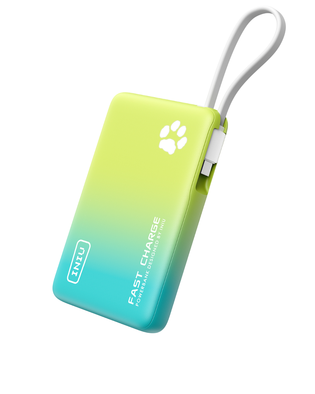 INIU Pawsible P41L-E2 Power Bank with Build in Cable Slimmest 45W 10000mAh
