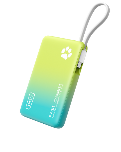INIU Pawsible P41L-E2 Power Bank with Build in Cable Slimmest 45W 10000mAh