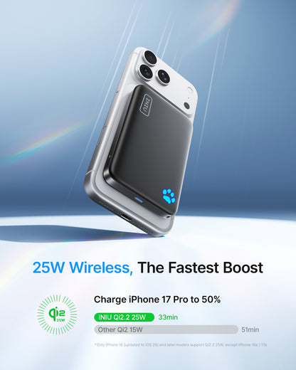 INIU SnapGo P771 Qi2.2 25W Magnetic Power Bank | 10000mAh