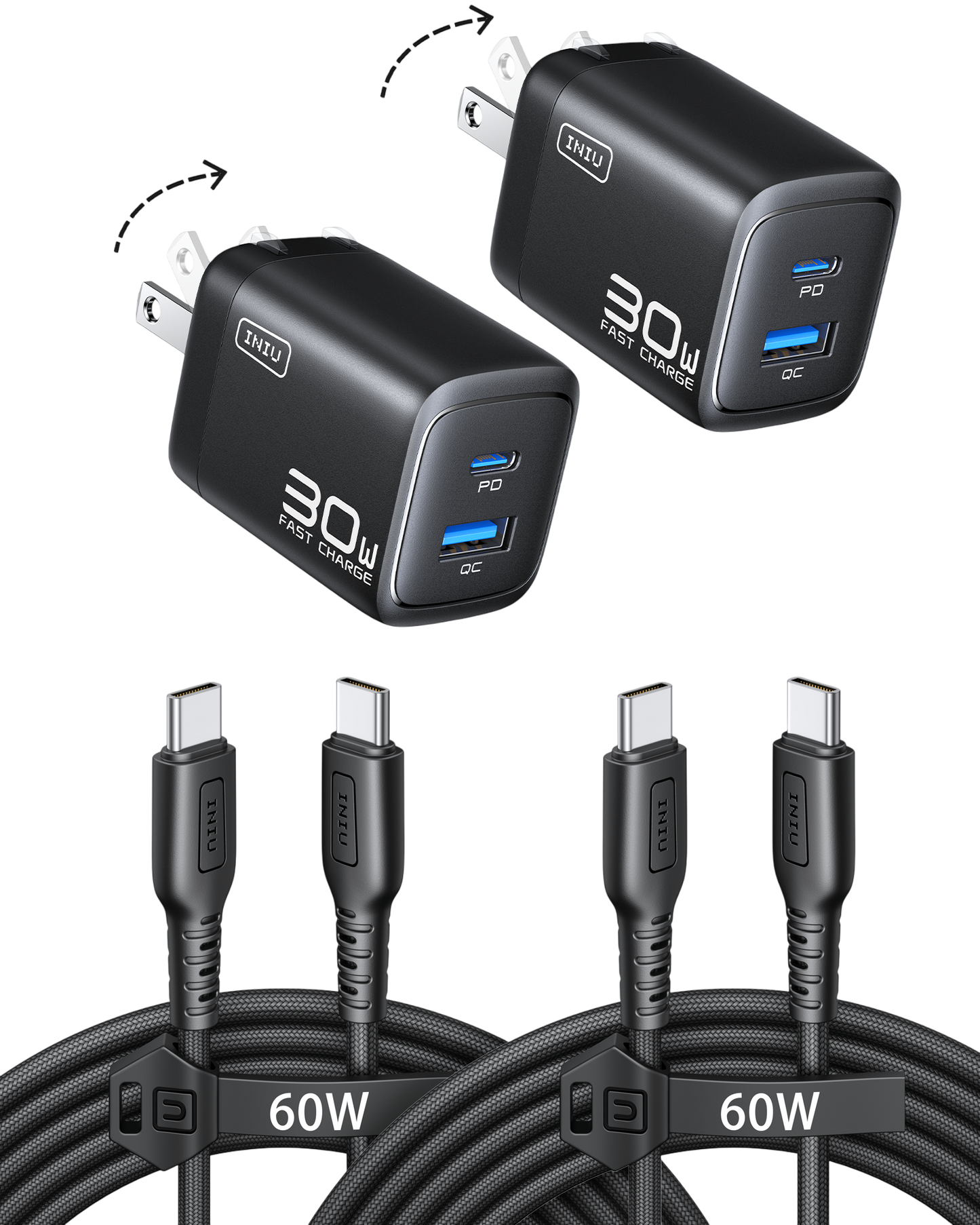 INIU Ładowarka dwuportowa A12-E1 30 W