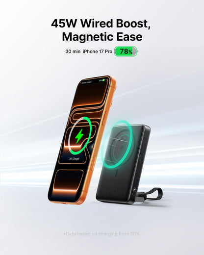 INIU SnapGo P73 Qi2 15W Magnetic Slim Power Bank | 10000mAh