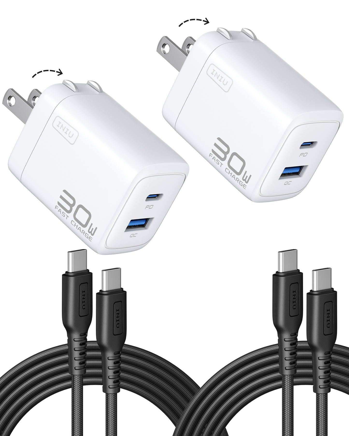 [New] INIU A12-E1 Dual Port Charger 30W