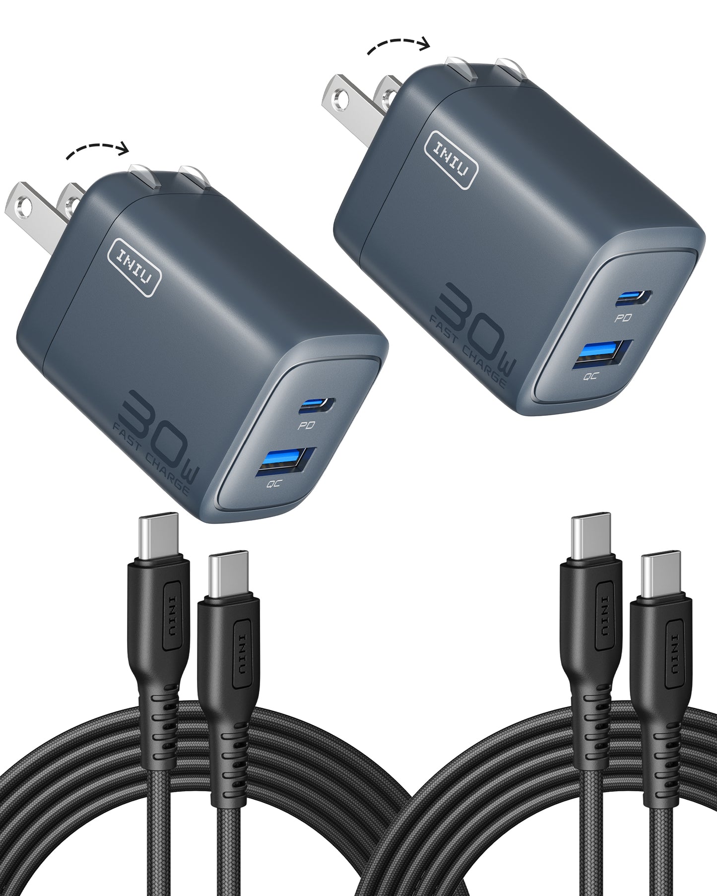 [New] INIU A12-E1 Dual Port Charger 30W