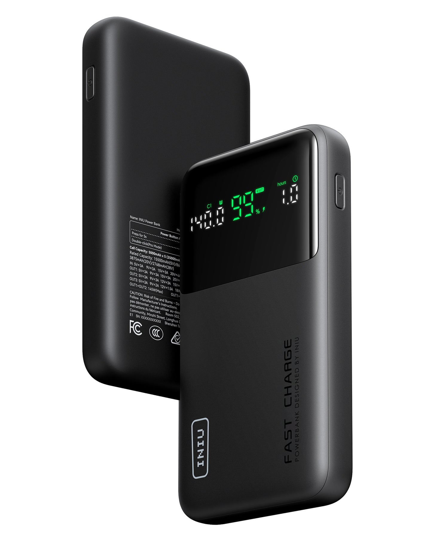 INIU Cougar P64-E1 Power Bank Fastest 140W 25,000mAh