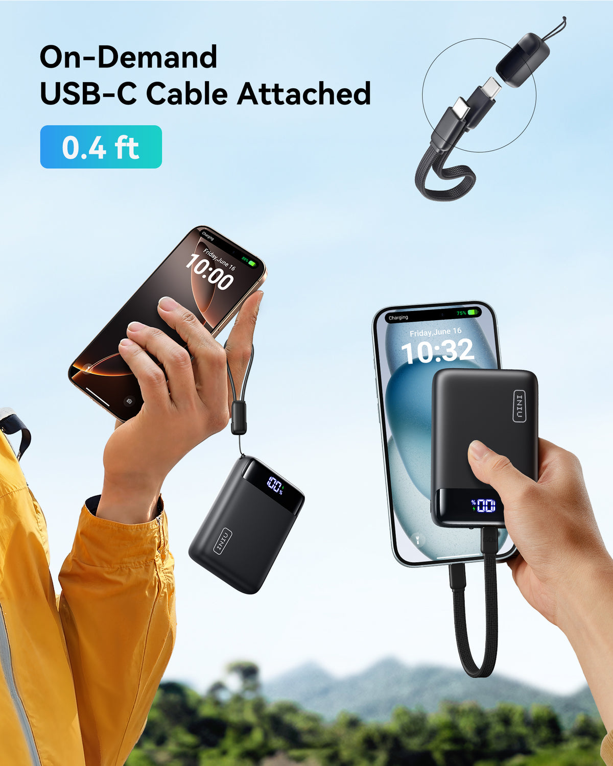 INIU Powerbank Carry P512 22,5 W, najmniejszy, 20000 mAh