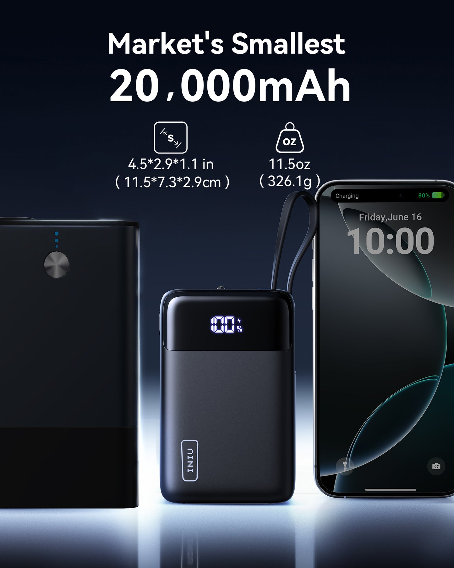 INIU Carry P51L-E1 Power Bank 22.5W 20000mAh