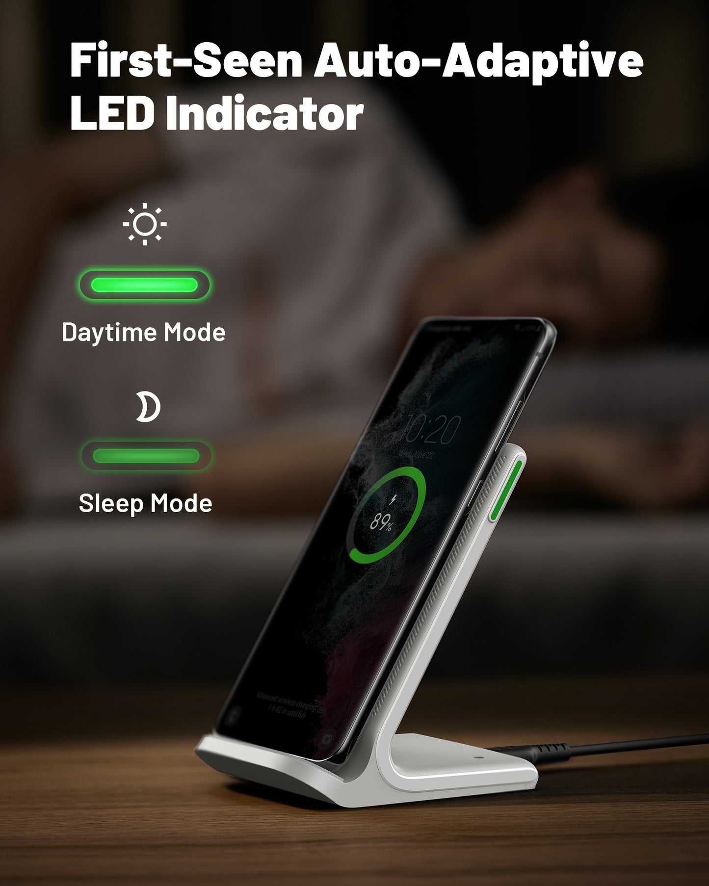 INIU I211-White 15W Qi-Certified Wireless Charger