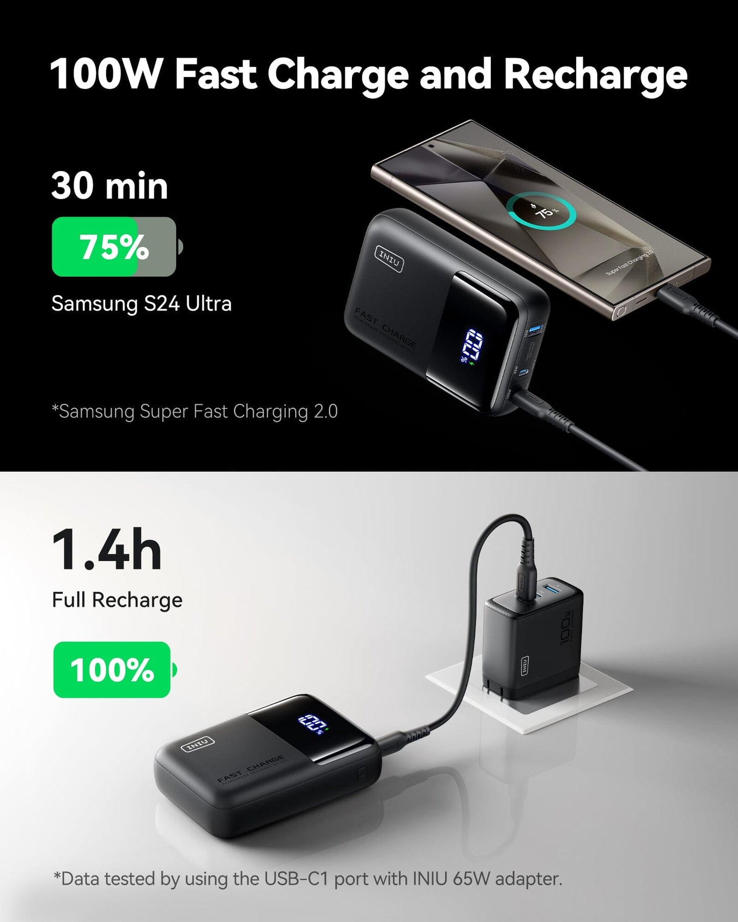 INIU P63-E1 Power Bank White