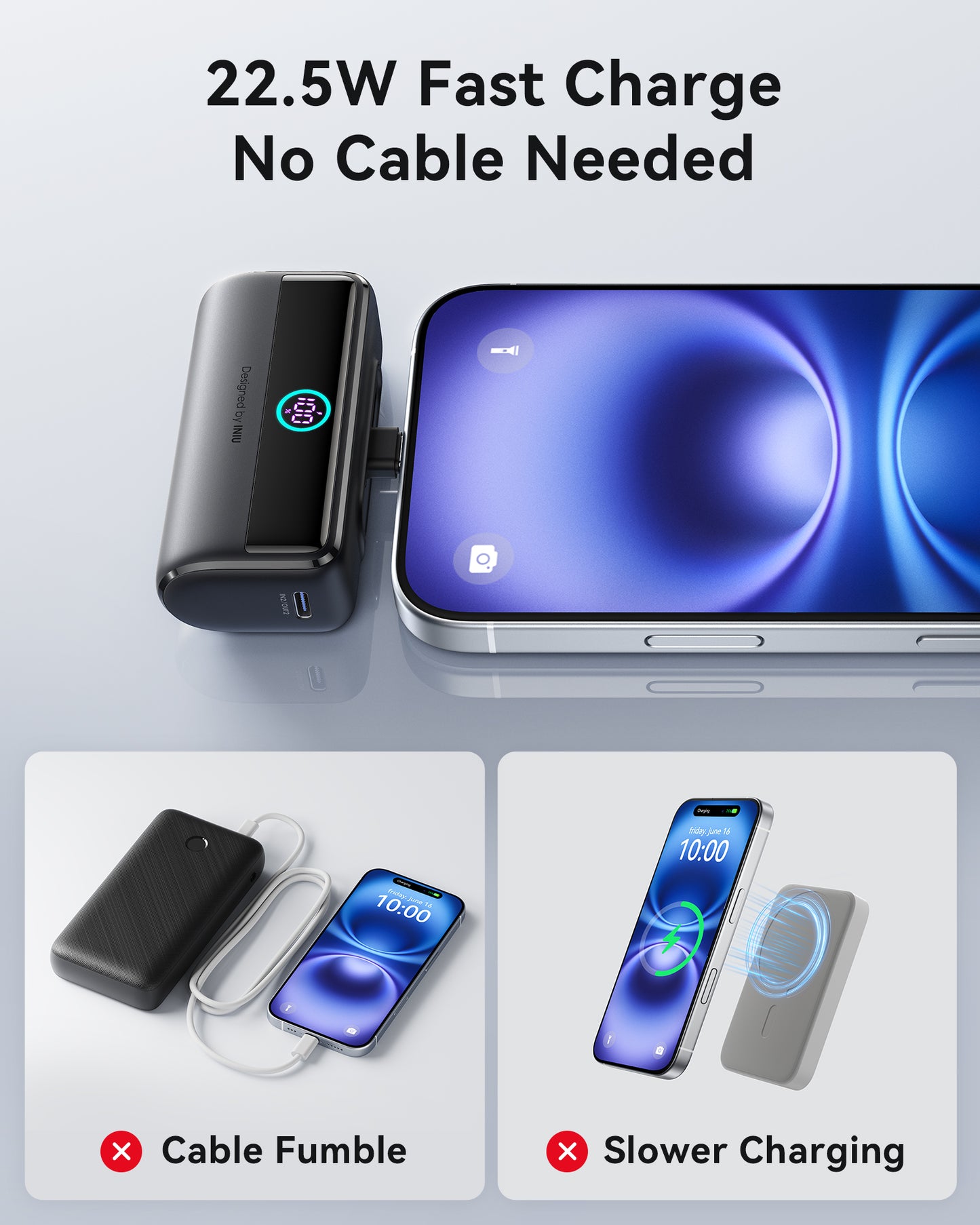INIU P45-E1 Power Bank Black