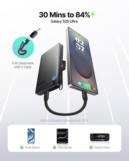 INIU SnapGo P73 Qi2 15W Magnetic Slim Power Bank | 10000mAh