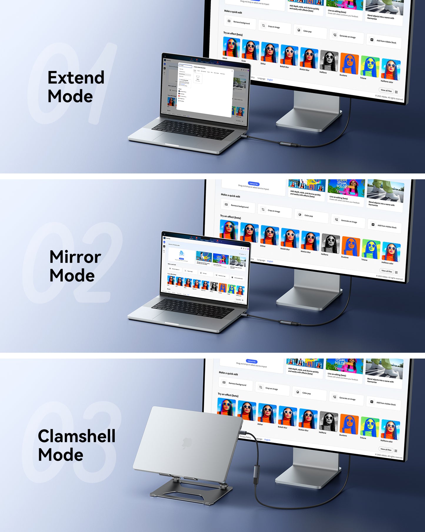 INIU C60 USB-C to HDMI Adapter 4K 60Hz for iPhone & MacBook