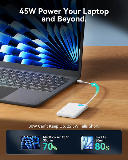 INIU Pawsible P41L-E1 Power Bank, 45W fast charging laptop and beyond.