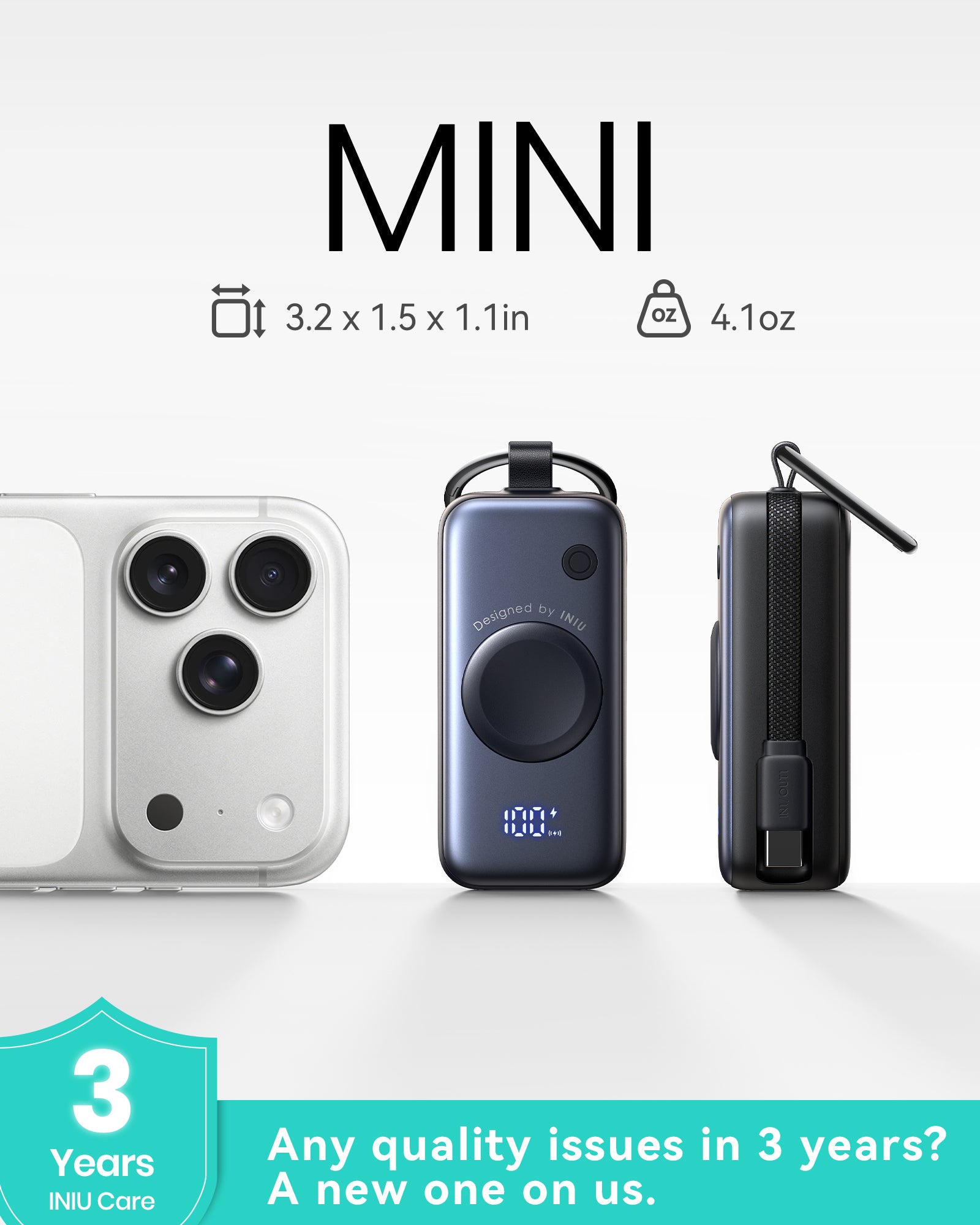 INIU SnapGo P81 Power Bank for iWatch 5W 5,000mAh