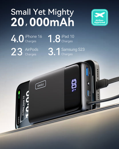 INIU Carry P51L-E1 Power Bank 22.5W 20000mAh