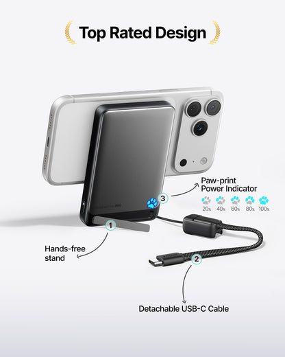 INIU SnapGo P73 Qi2 15W Magnetic Slim Power Bank | 10000mAh