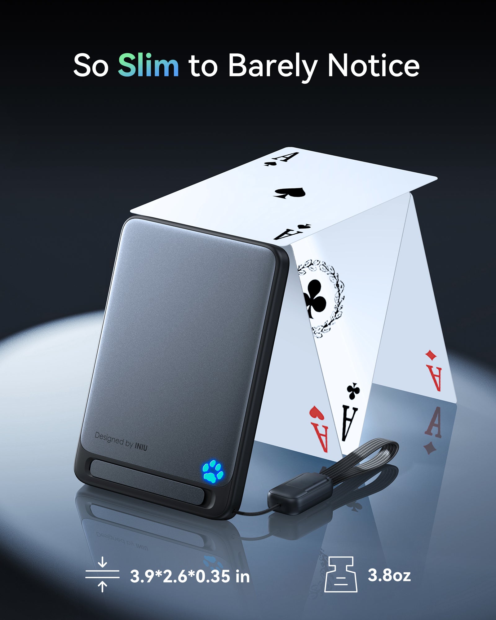 INIU SnapGo P71-E1 Power Bank Magsafe Qi2 15W Slimmest 5,000mAh