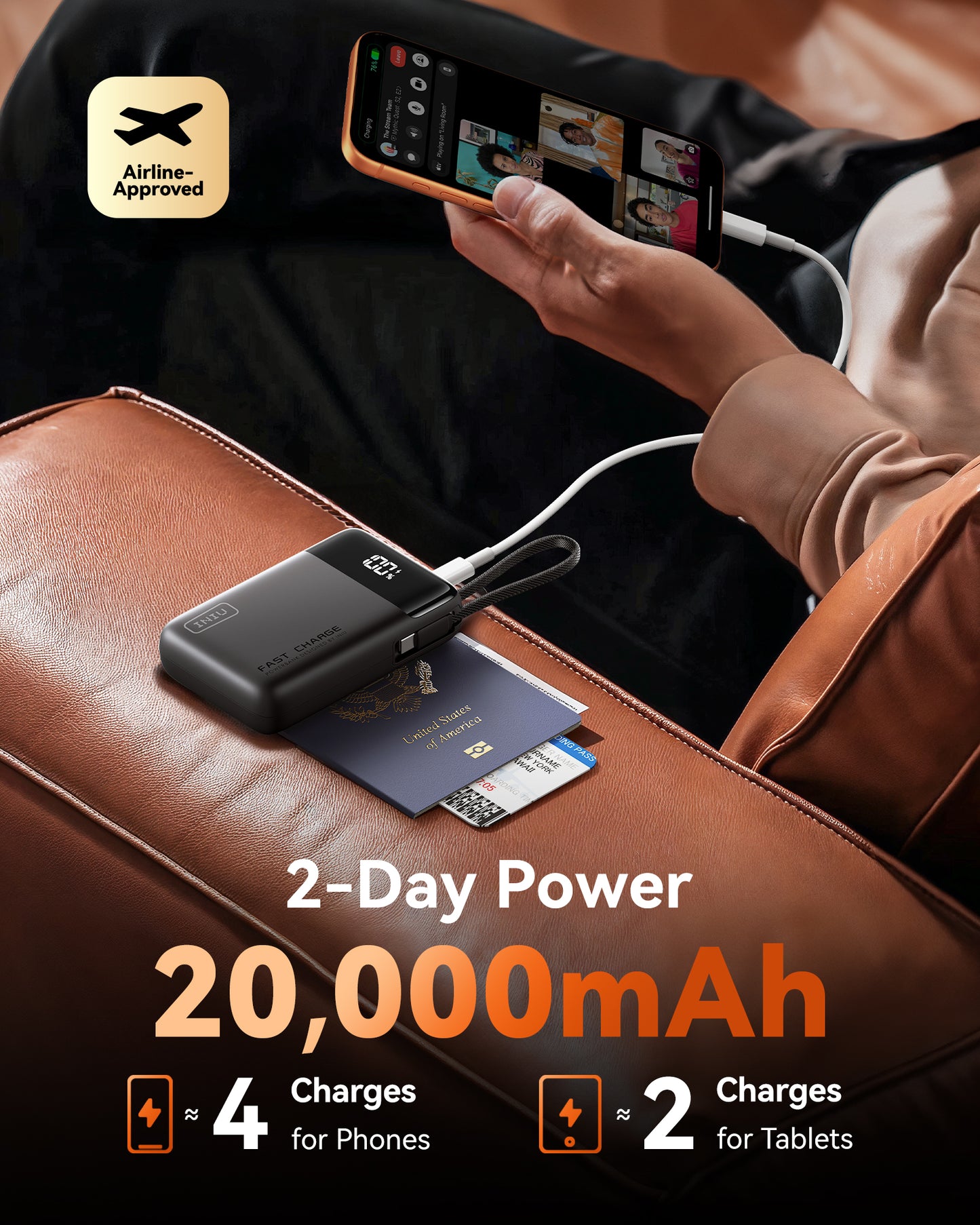 INIU Noś P51L-E2 Power Bank 45W 20000mAh