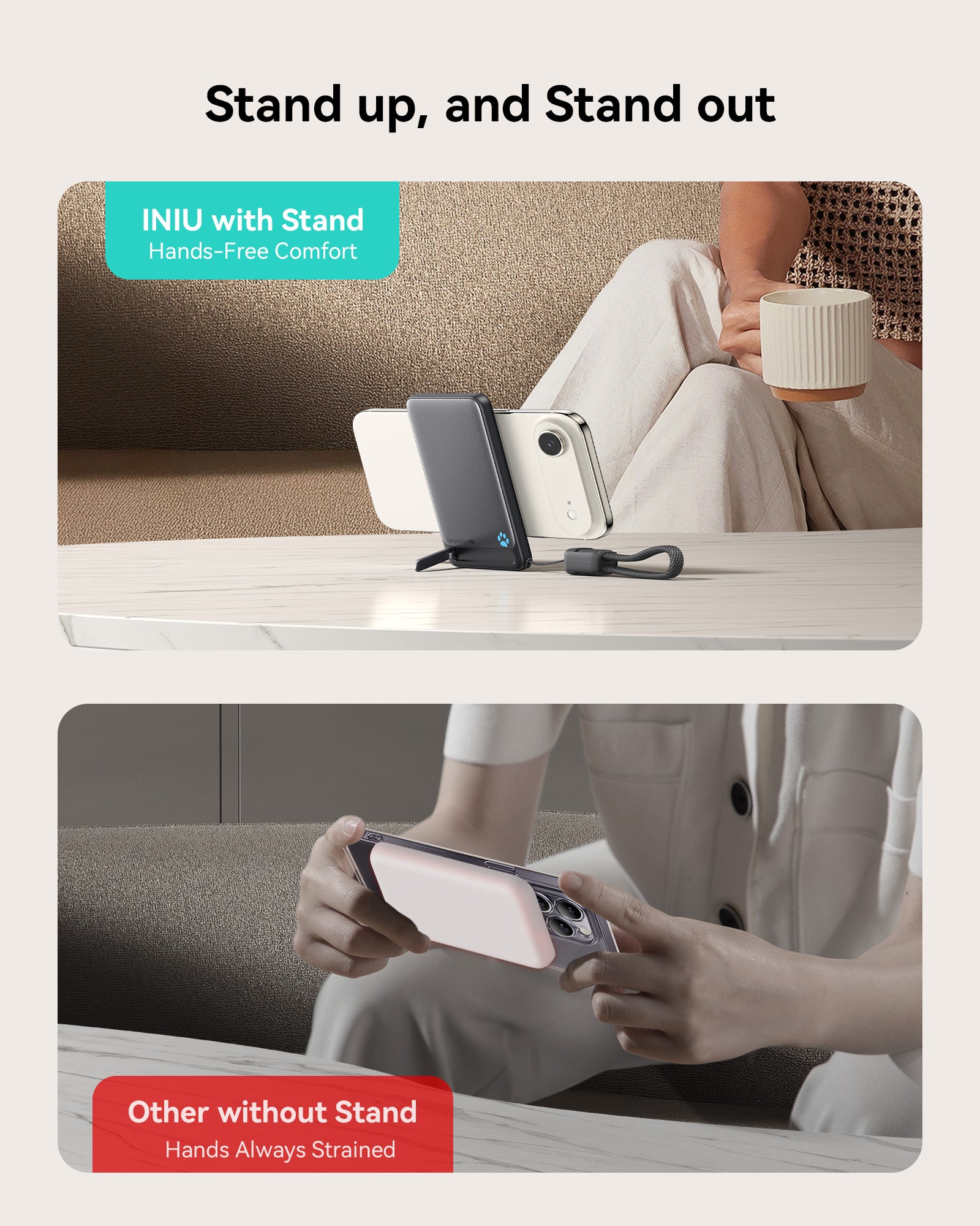 INIU SnapGo P71 Power Bank Magsafe Qi2 15W Slimmest 5,000mAh