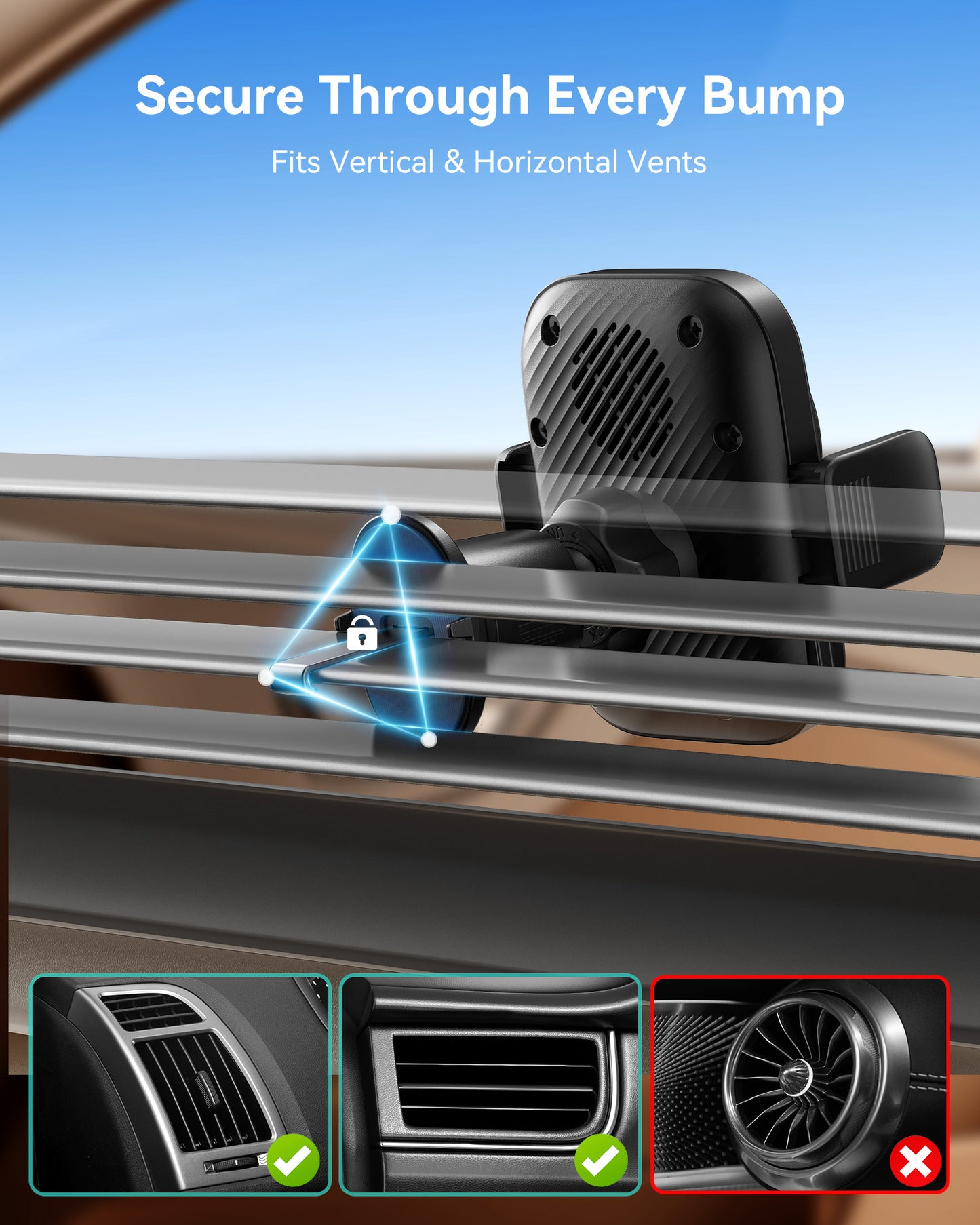 INIU SnapGo V11-E1 Qi2 15W Magnetic Wireless Car Charger