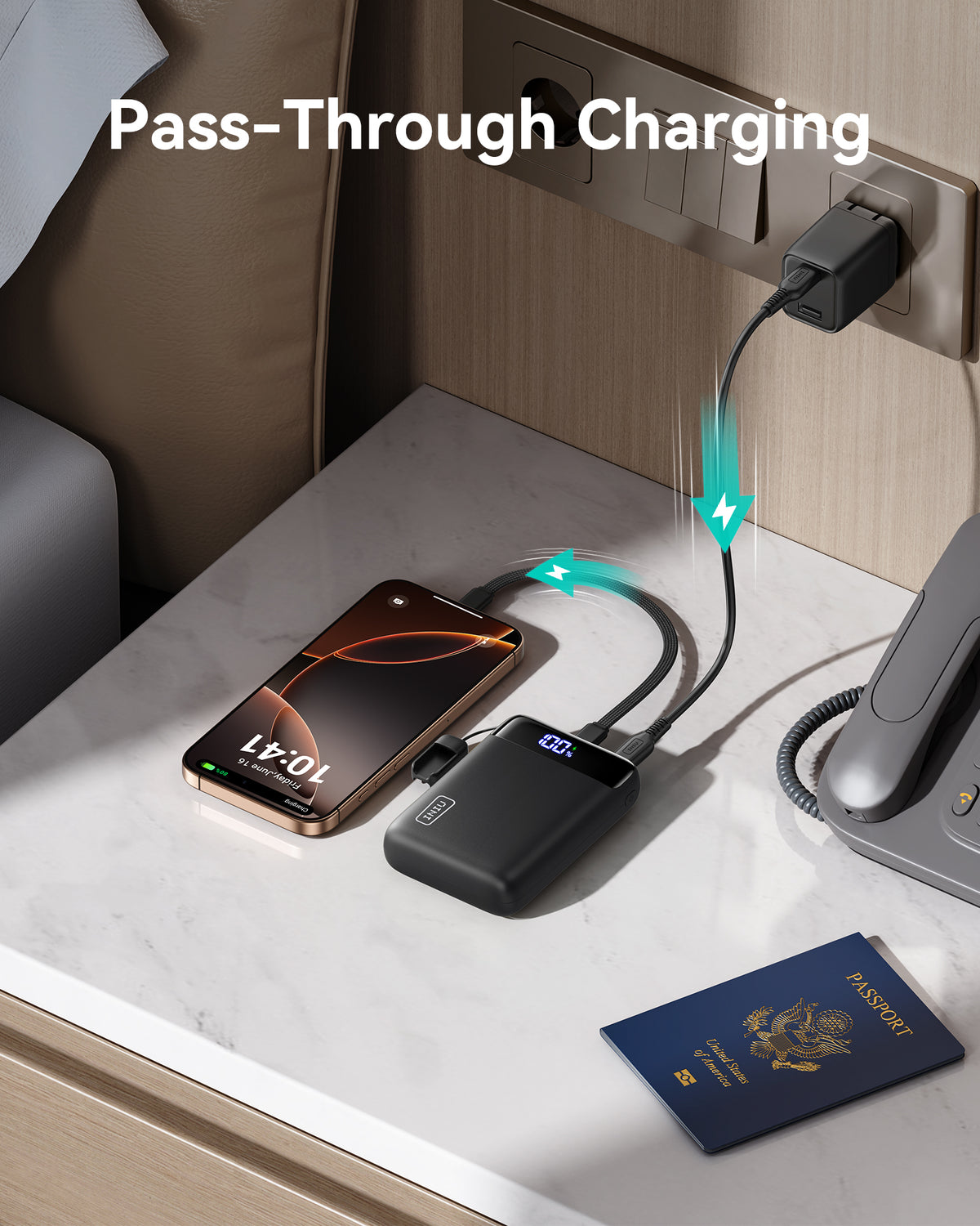 INIU Powerbank Carry P512 22,5 W, najmniejszy, 20000 mAh