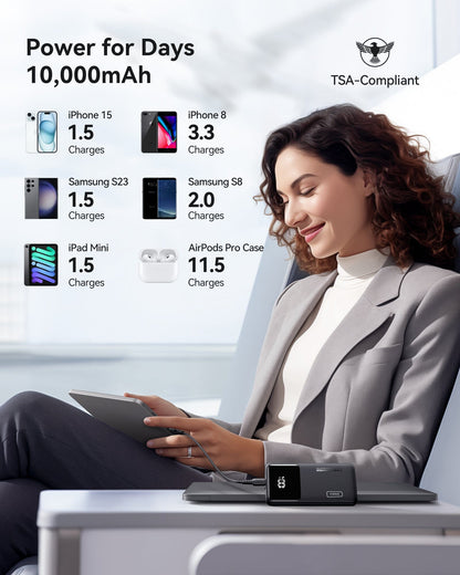 INIU B6 Power Bank 10,000mAh 22.5W Built-in Holder