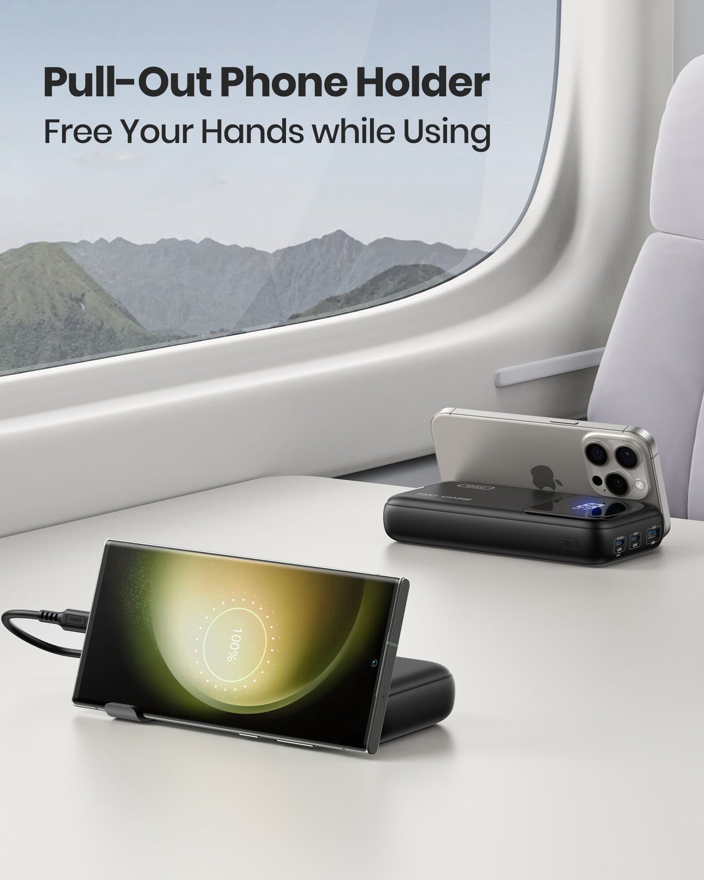 INIU B62 Power Bank,20000mAh 65W USB C Laptop Portable Charger, PD QC Fast Charging 3-Output for iphone,ipad.etc