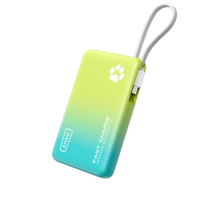 INIU Pawsible P41L-E2 Power Bank with Build in Cable Slimmest 45W 10000mAh