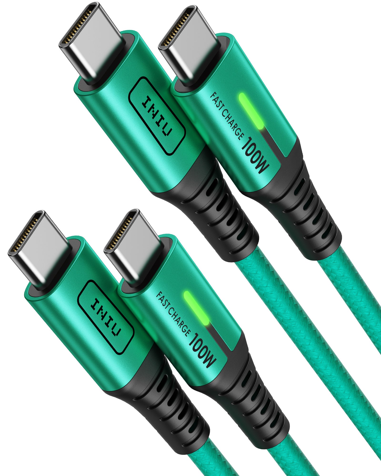 INIU D5CC USB C to C Cable 100W (6.6ft, 2-Pack)