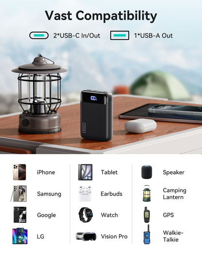 INIU Carry P51-E2 Power Bank 22.5W Smallest 20000mAh
