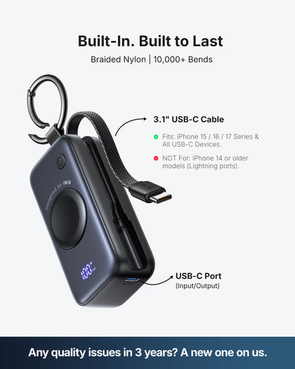 INIU SnapGo P81 Power Bank for iWatch 5W 5,000mAh