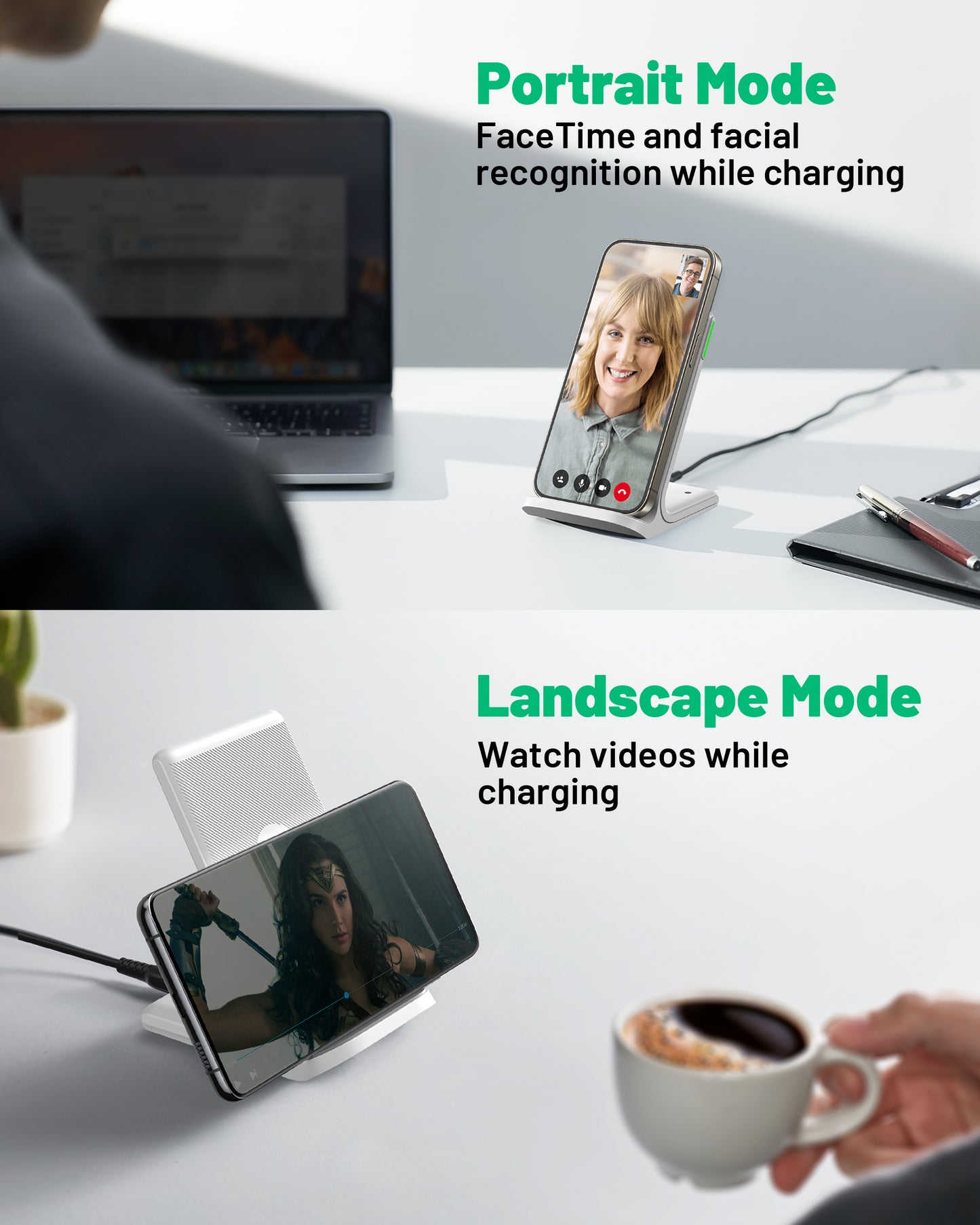 INIU I211-White 15W Qi-Certified Wireless Charger