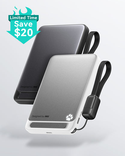 [2 Pack] INIU SnapGo P73-E1 Wireless Charger Qi2 15W 10000mAh