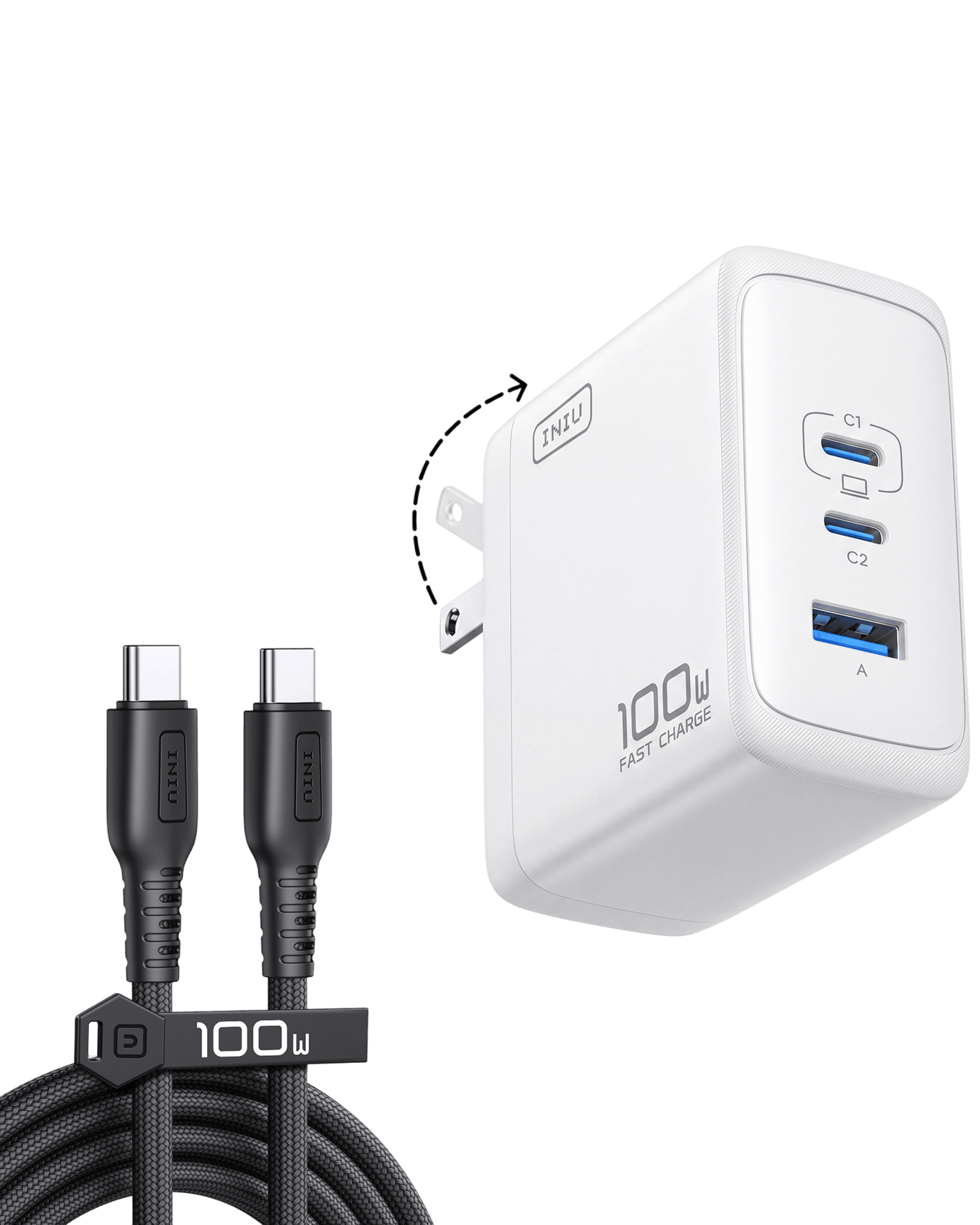 INIU Ładowarka GaN A11-E1 100 W
