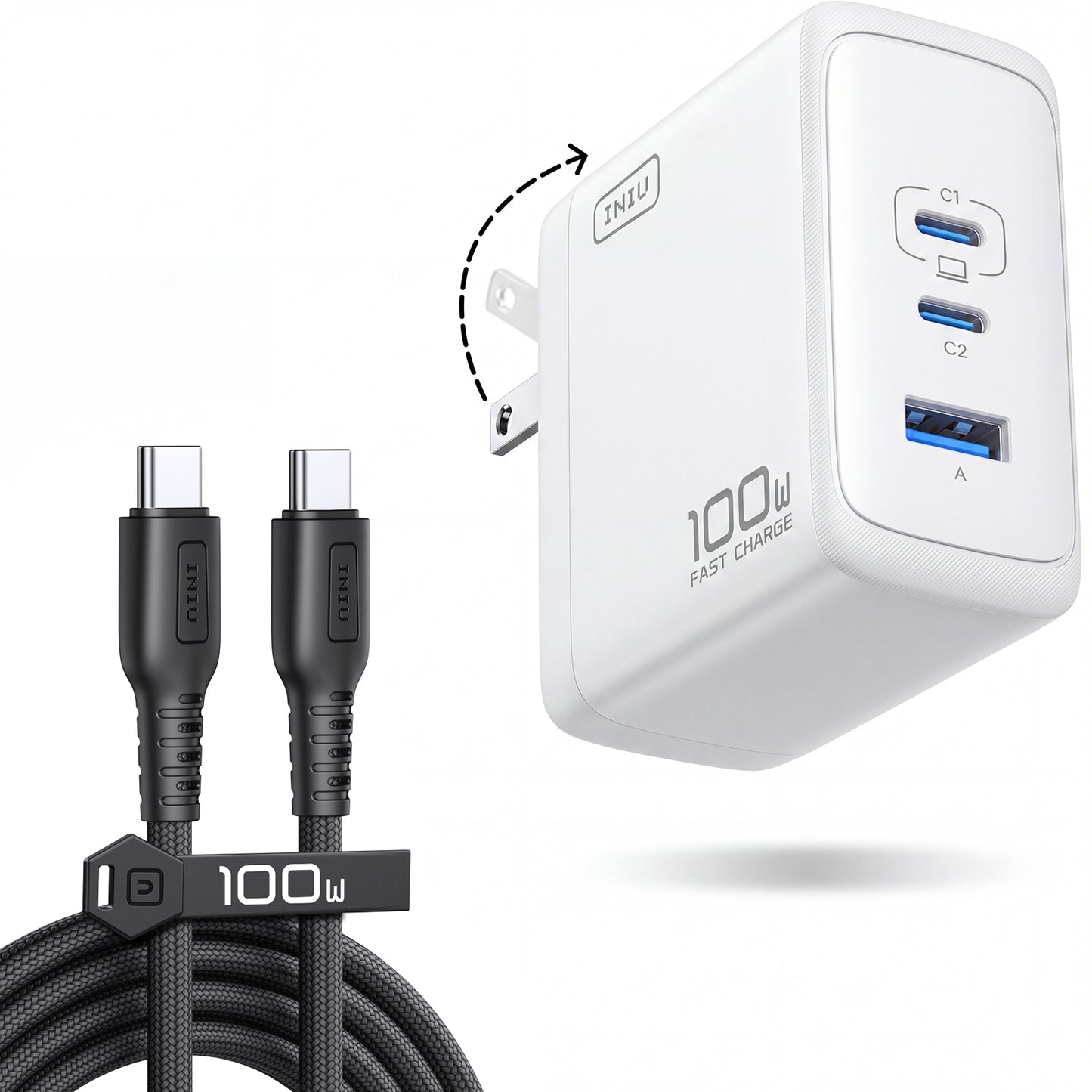 INIU Ładowarka GaN A11-E1 100 W