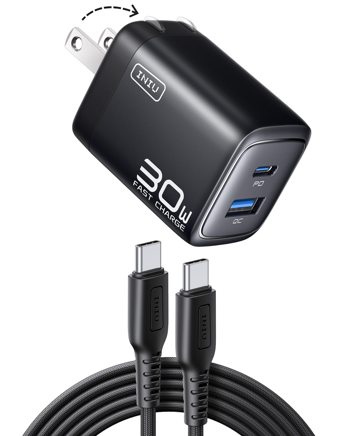 INIU Ładowarka dwuportowa A12-E1 30 W