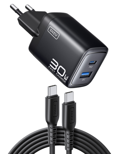 INIU Ładowarka dwuportowa A12-E1 30 W
