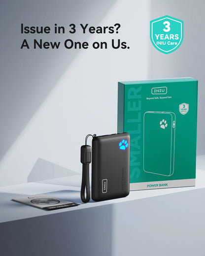 INIU Powerbank Pawsible P41, szybkie ładowanie, 45 W, 10000 mAh