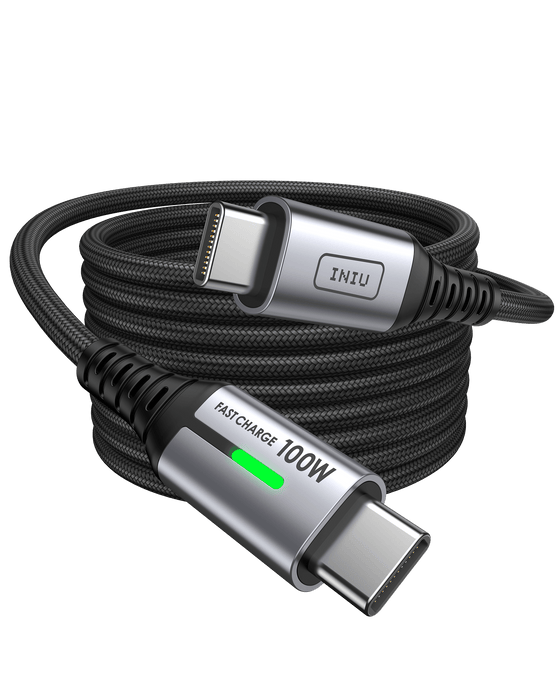 INIU D5CC 100W USB C to C Cable (6.6ft, 1-Pack)