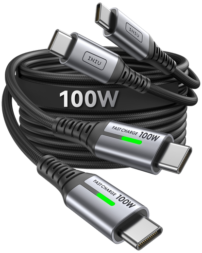 INIU Kabel USB C do C D5CC 100 W (6,6 stopy, 2 sztuki)