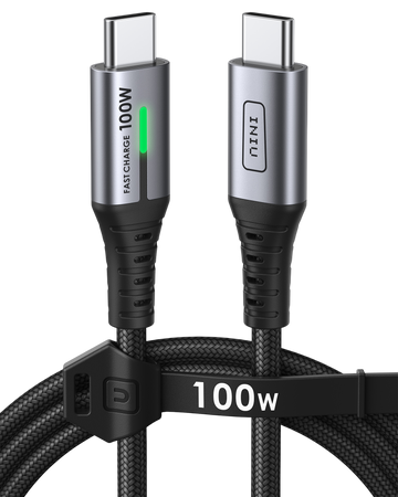 INIU D5CC 100W USB C to C Cable (3.3ft, 1-Pack)