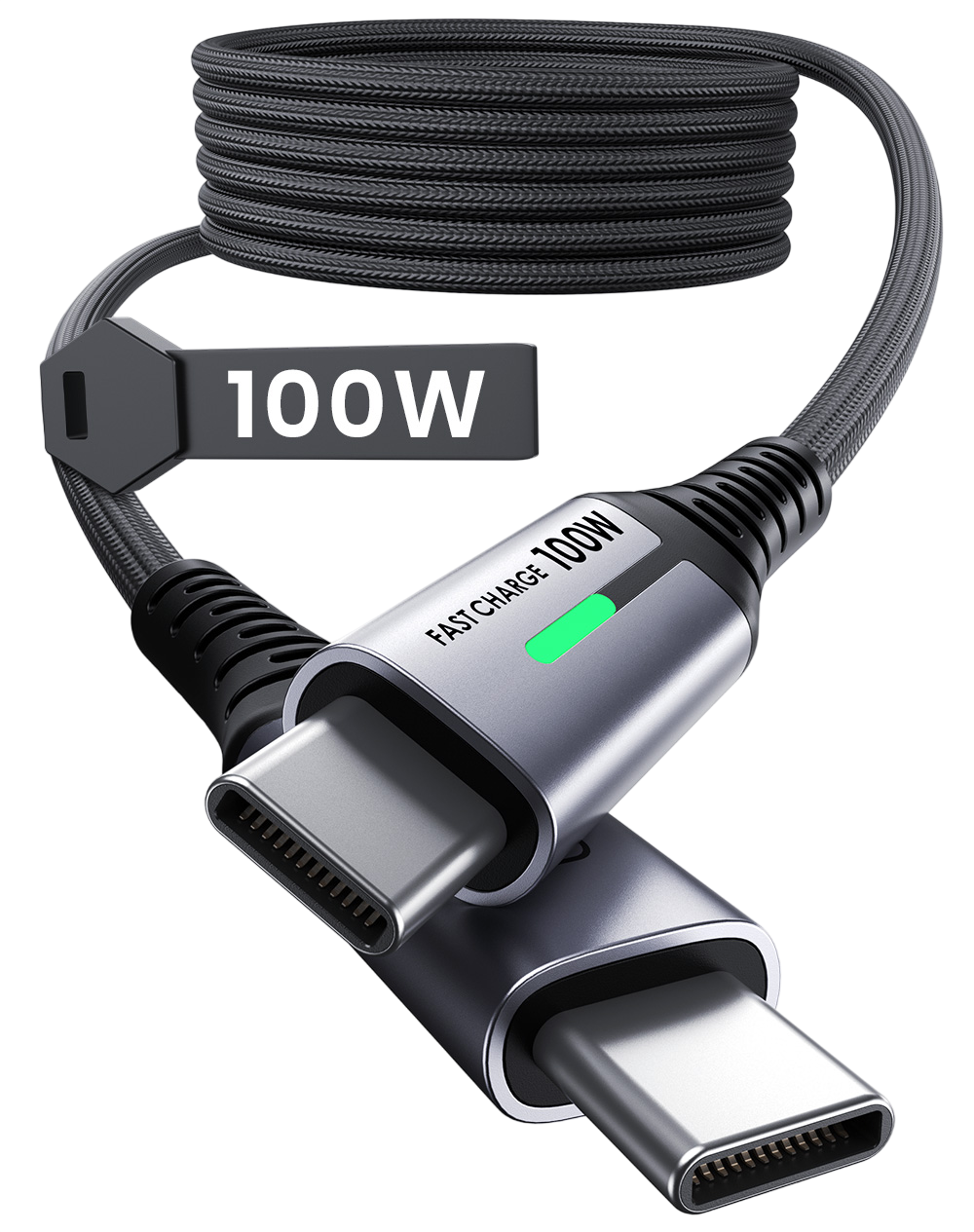 INIU D5CC 100W USB C to C Cable (6.6ft, 1-Pack)