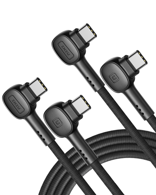 INIU D6CC 90° Design USB C Cable 100W (6.6ft, 2-Pack)